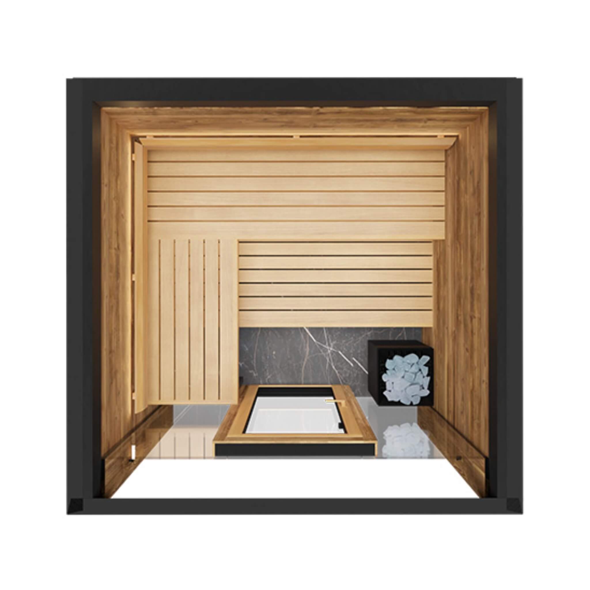 Fortis Fully-Assembled 4-Person Outdoor Sauna Cabin [Made-To-Order] [14-FORTIS]