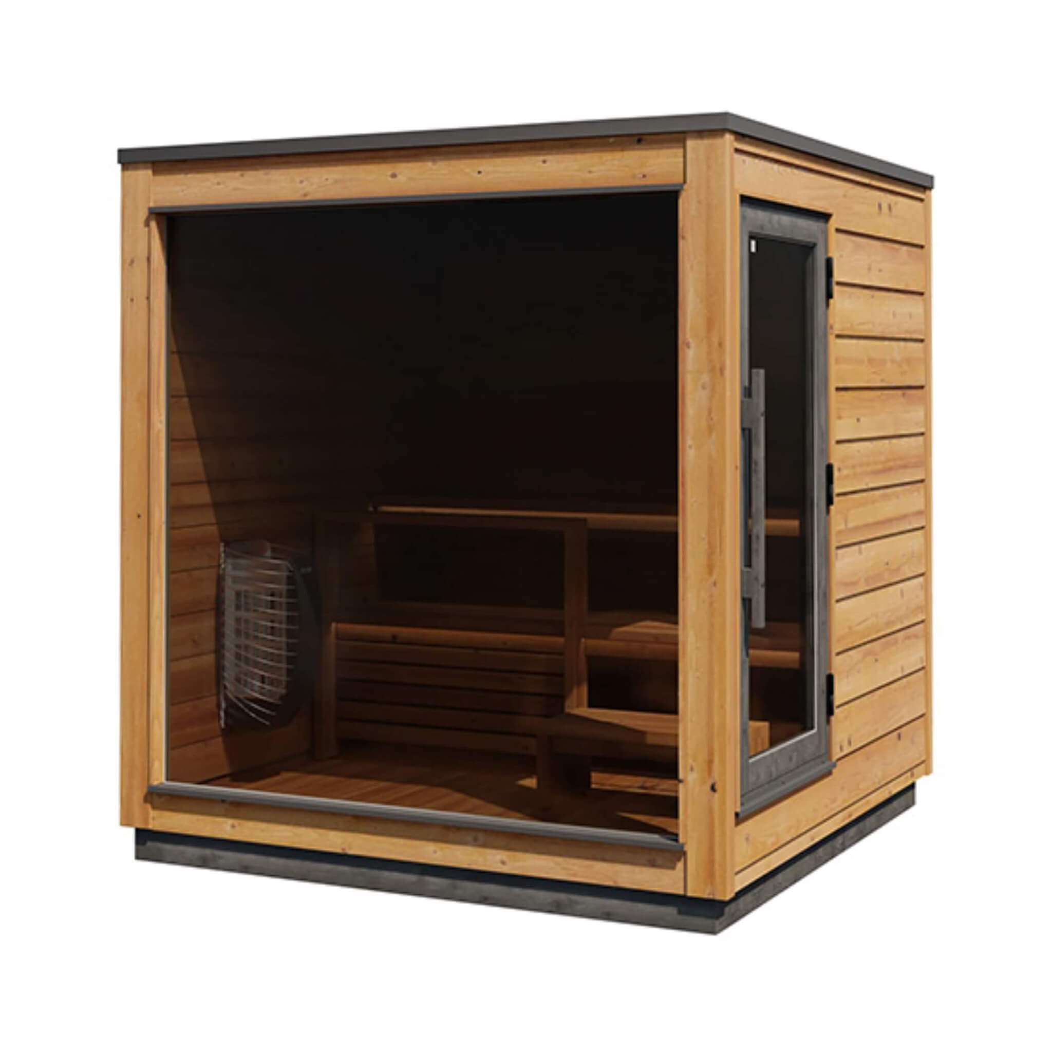 Nordic Dawn 4-Person Fully-Assembled Outdoor Sauna Cabin [Made-To-Order] [14-KIR-4555]