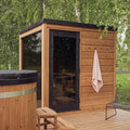 Nordic Dawn 4-Person Fully-Assembled Outdoor Sauna Cabin [Made-To-Order] [14-KIR-4555]