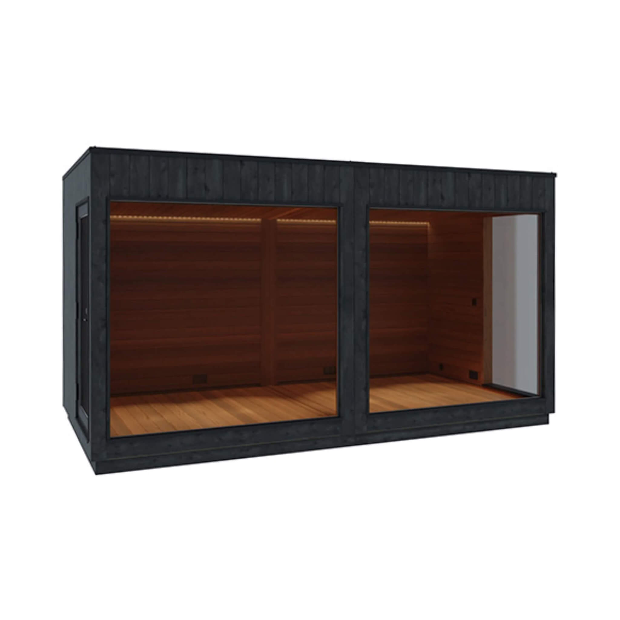 Nordic Misty XL Lounge 2-Entrance Outdoor Sauna Cabin [Made-To-Order]