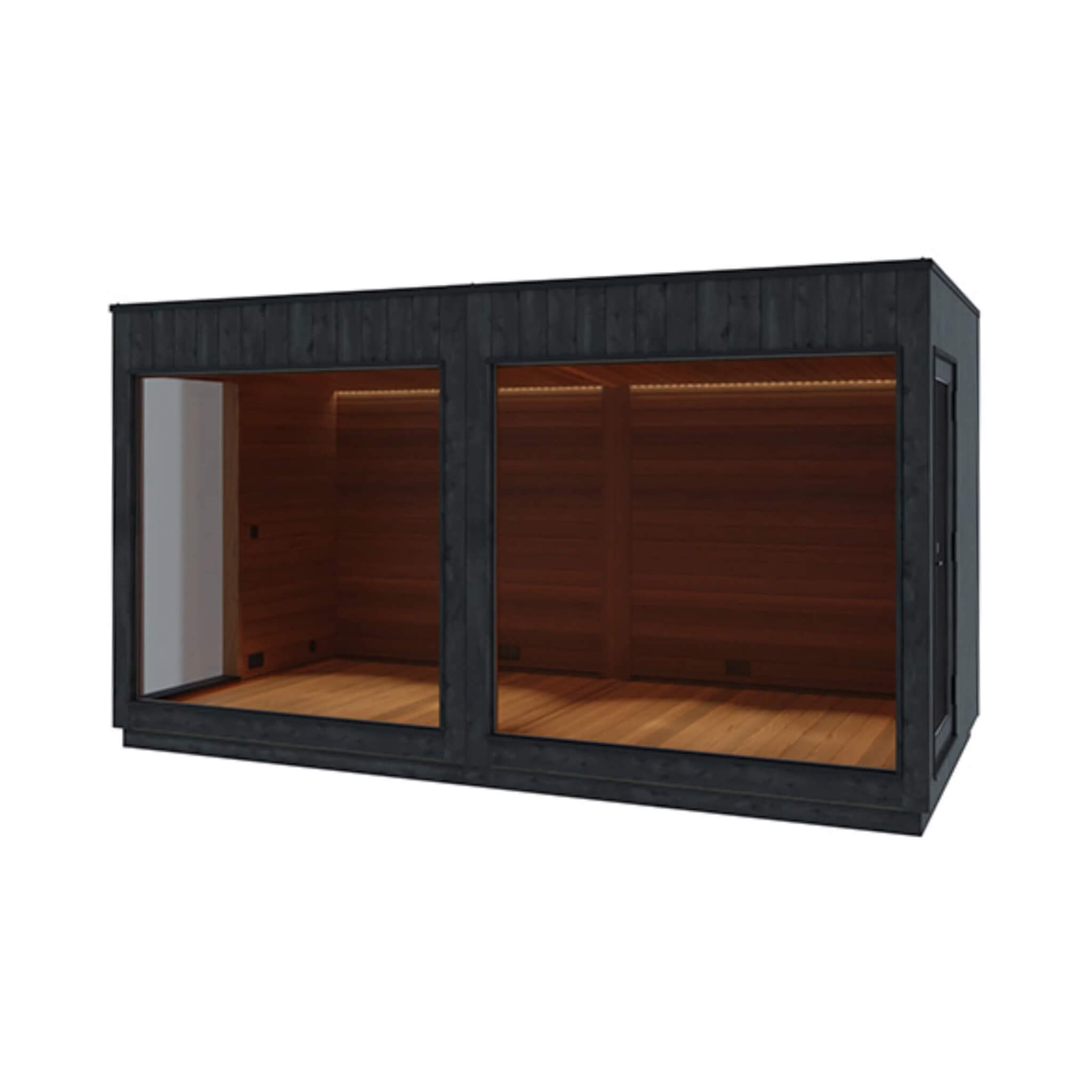 Nordic Misty XL Lounge 2-Entrance Outdoor Sauna Cabin [Made-To-Order]