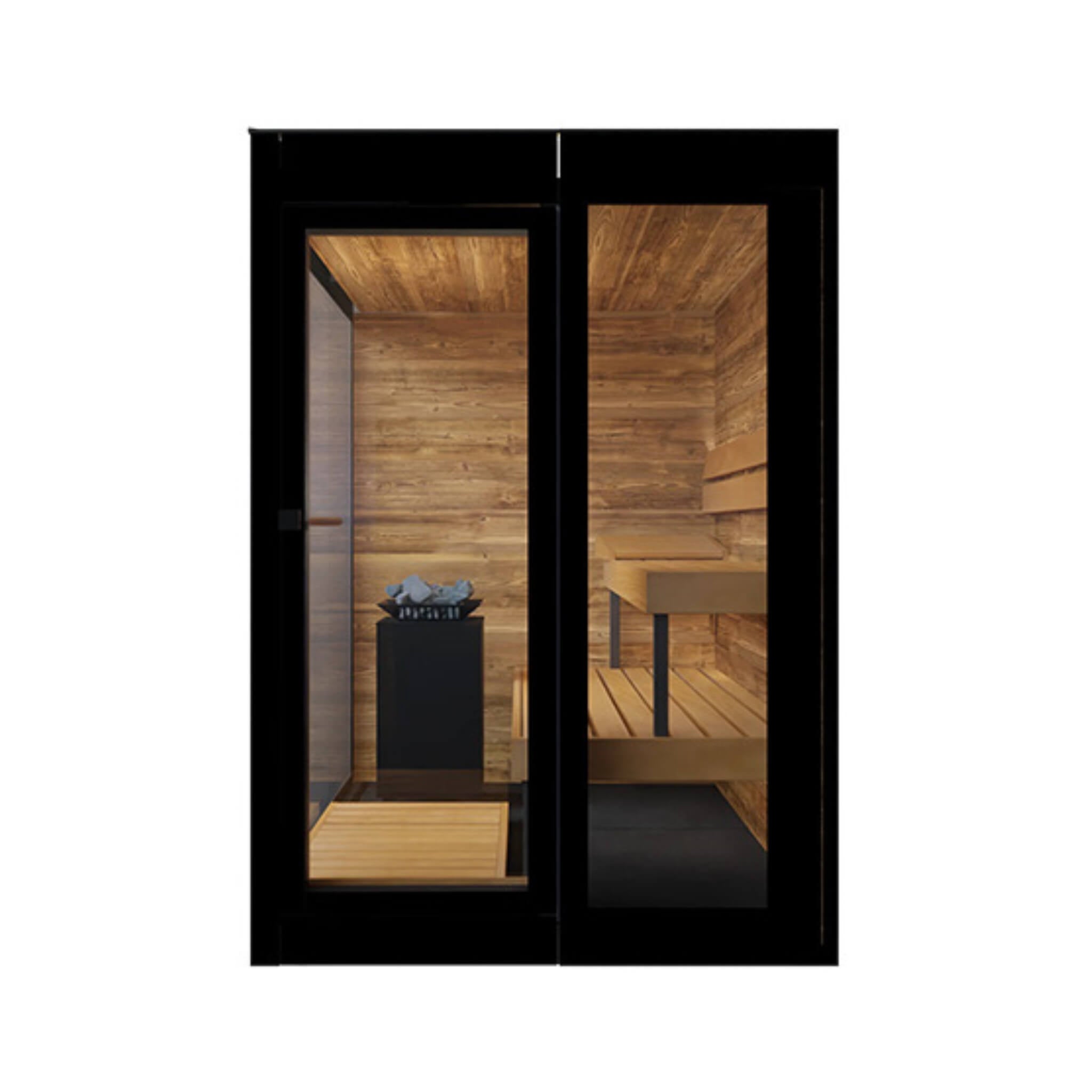 Vera 3-Person Fully-Assembled Outdoor Sauna Cabin [Made-To-Order] [14-VERADL/R]