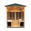 The Eterna 4-Person Full-Spectrum Low EMF Carbonized Composite Infrared Sauna Room with Bluetooth Speakers