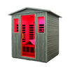The Nivea 3-Person Full-Spectrum Low EMF Carbonized Composite Infrared Sauna Room With Bluetooth Speakers