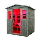 The Nivea 3-Person Full-Spectrum Low EMF Carbonized Composite Infrared Sauna Room With Bluetooth Speakers