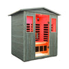 The Nivea 3-Person Full-Spectrum Low EMF Carbonized Composite Infrared Sauna Room With Bluetooth Speakers