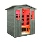 The Nivea 3-Person Full-Spectrum Low EMF Carbonized Composite Infrared Sauna Room With Bluetooth Speakers