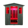 The Nivea 3-Person Full-Spectrum Low EMF Carbonized Composite Infrared Sauna Room With Bluetooth Speakers