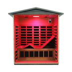 The Nivea 3-Person Full-Spectrum Low EMF Carbonized Composite Infrared Sauna Room With Bluetooth Speakers