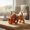 Dog Statue | Colorful Hand-Painted Pottery Hound from Mexico