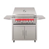 Stainless Steel Freestanding Gas Grills With Deluxe Cart