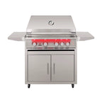 Stainless Steel Freestanding Gas Grills With Deluxe Cart