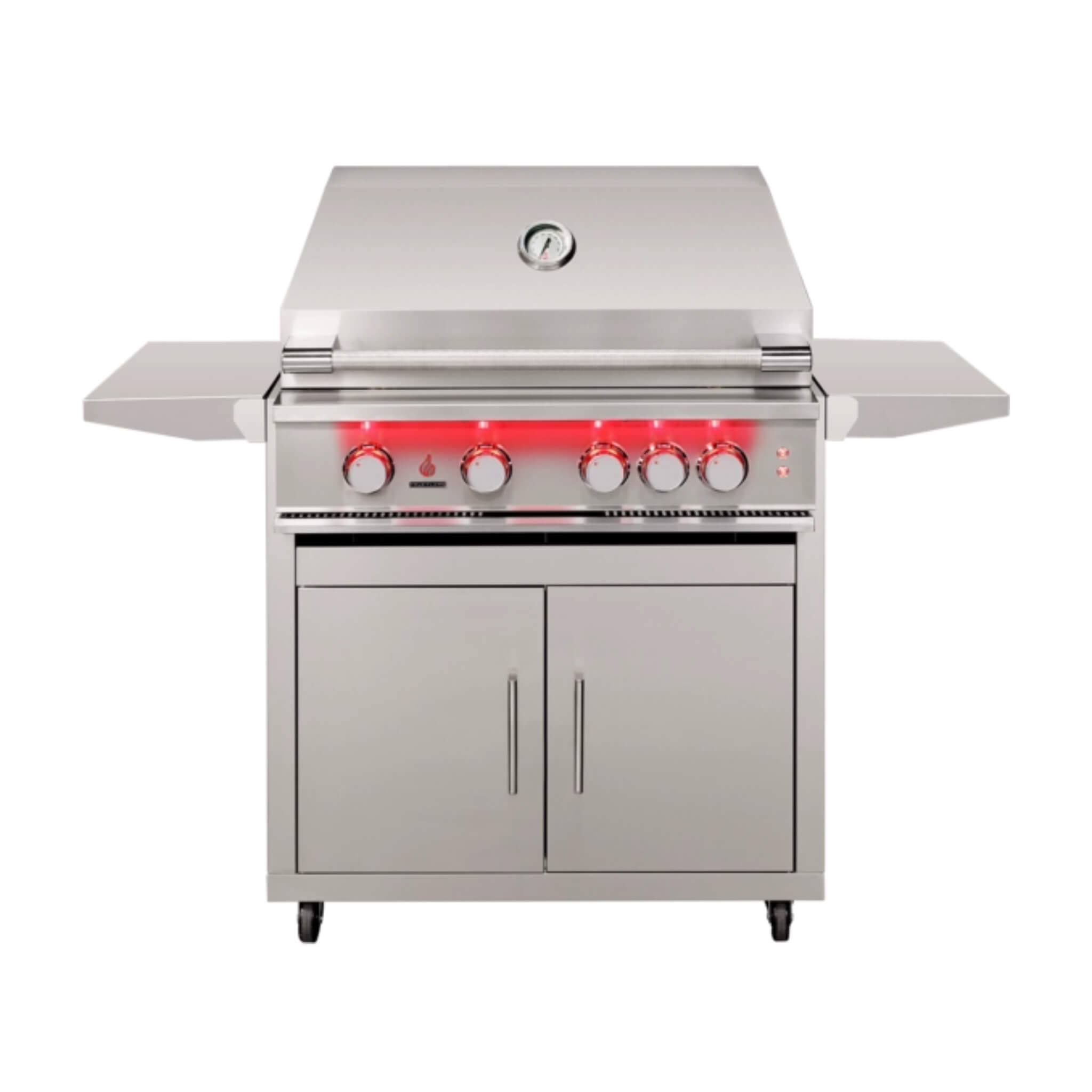 Stainless Steel Freestanding Gas Grills With Deluxe Cart