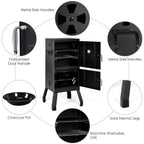 Vertical 2-Tier Outdoor Barbeque Grill with Temperature Gauge