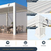Louvered Aluminum Pergola With Adjustable Roof And Pull-Down Screens
