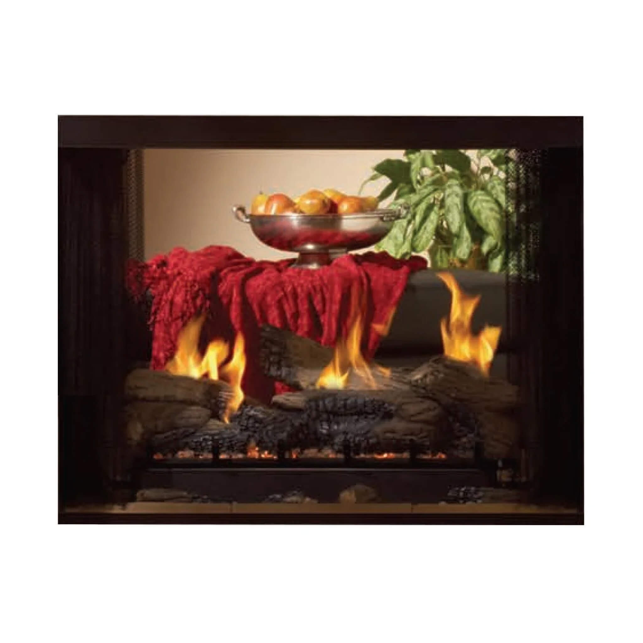 White Mountain Hearth (Empire) Tahoe 36-Inch Propane Gas Direct Vent Premium See Through Fireplace [DVP36SP32EP]